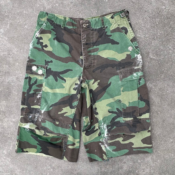 Dark Camo Paint Vintage Shorts