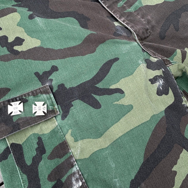 Dark Camo Paint Vintage Shorts