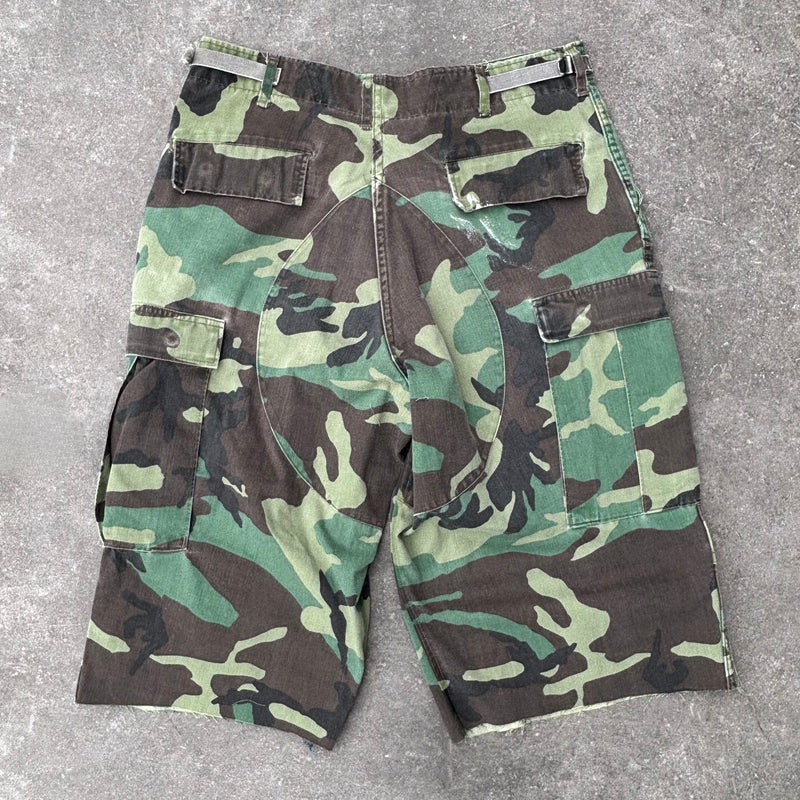 Dark Camo Paint Vintage Shorts