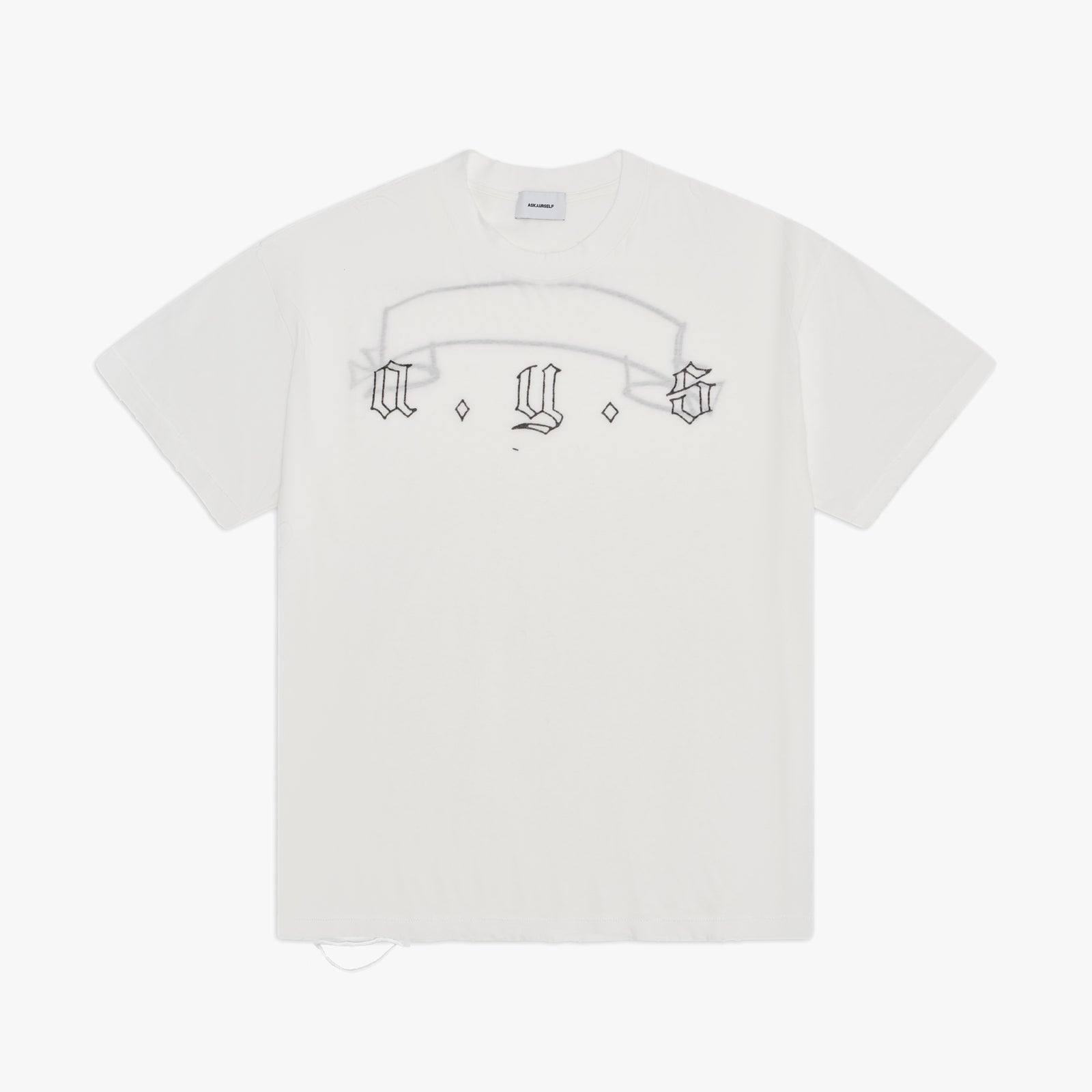 ASKYURSELF 半袖 Tシャツ MARKED DISTRESSED SUMMER T MARKED DISTRESSED SUMMER T - ASKYURSELF