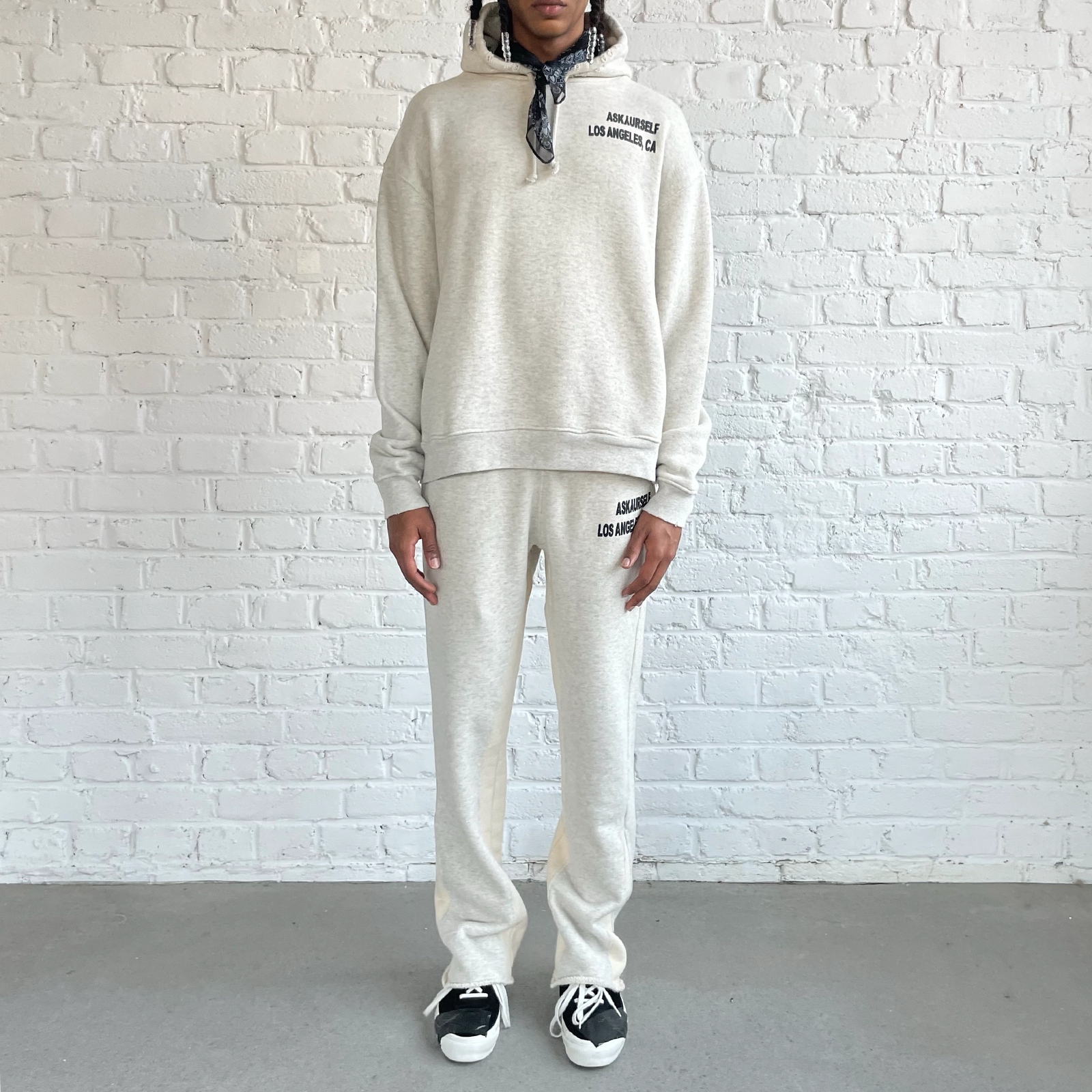 CONTRAST INSERT FLARE JOGGER - ASKYURSELF