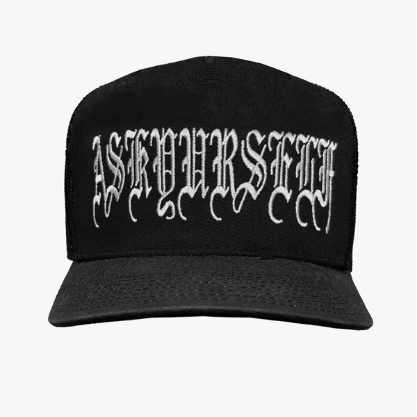 GOTH LOGO TRUCKER CAP - ASKYURSELF