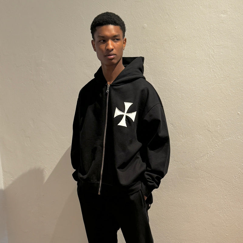 CROSS PATCH ZIP HOODIE V2