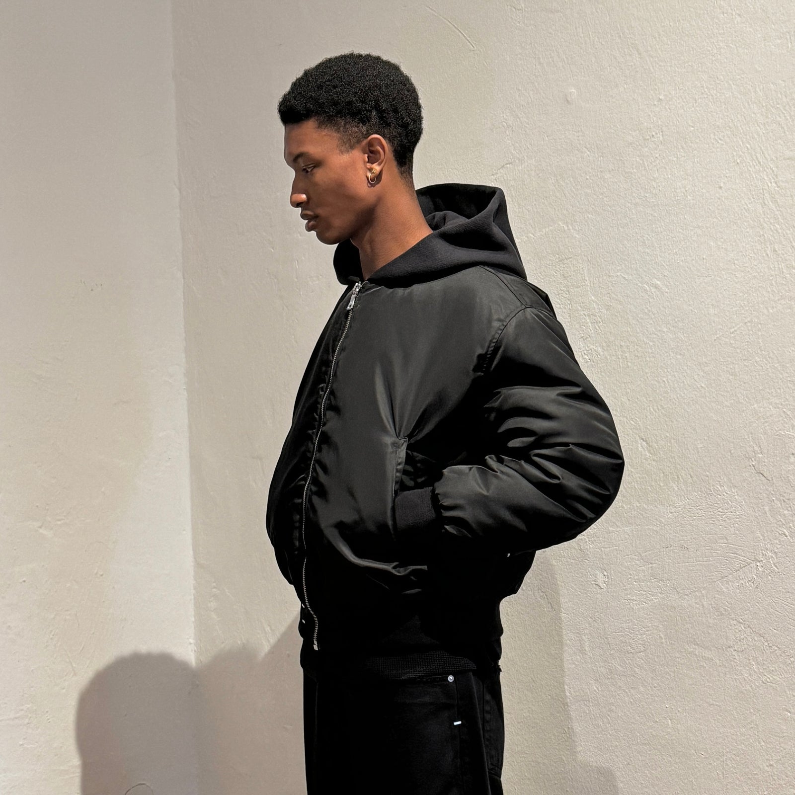 HOODED BOMBER JACKET - ASKYURSELF