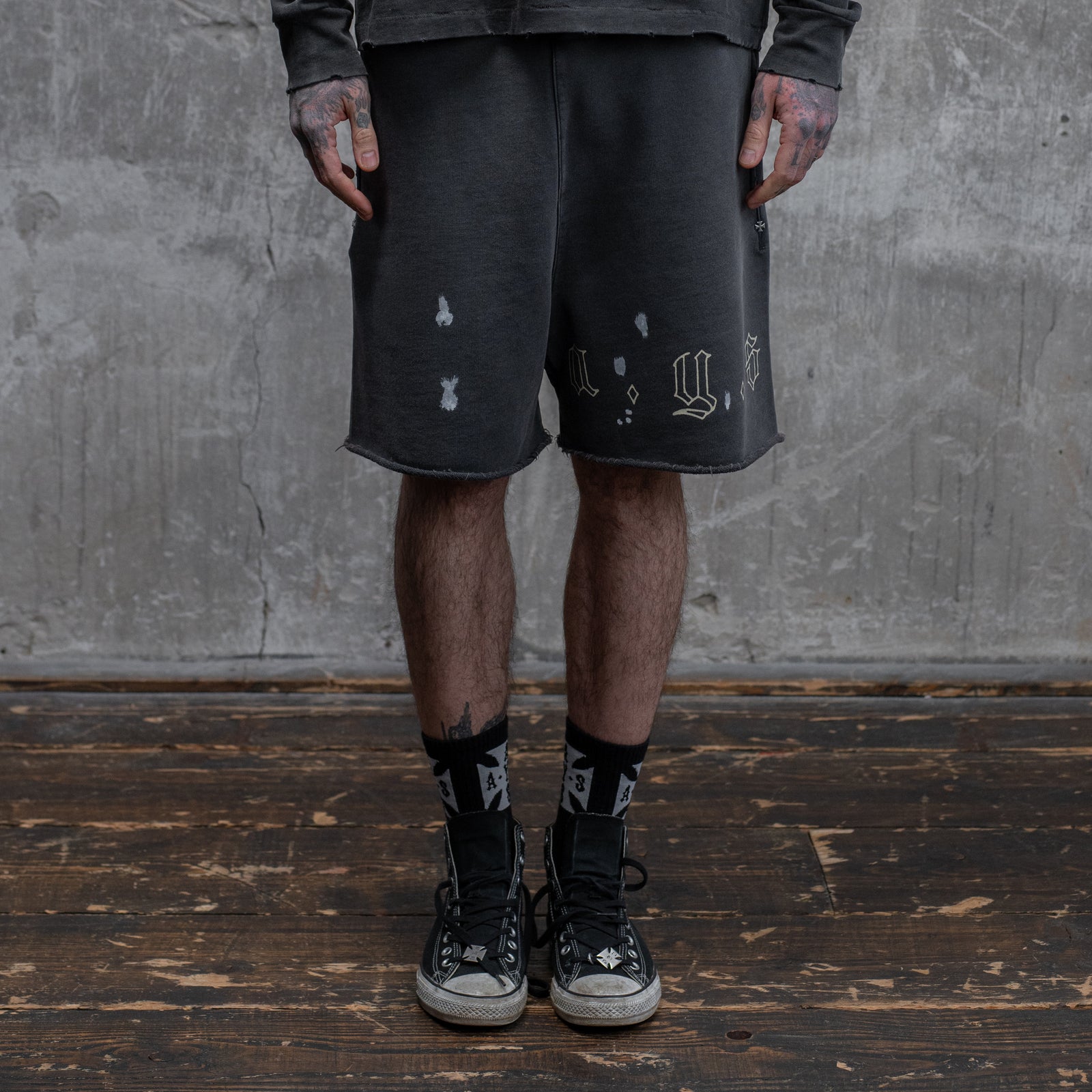AYS VINTAGE FLEECE SHORTS - ASKYURSELF