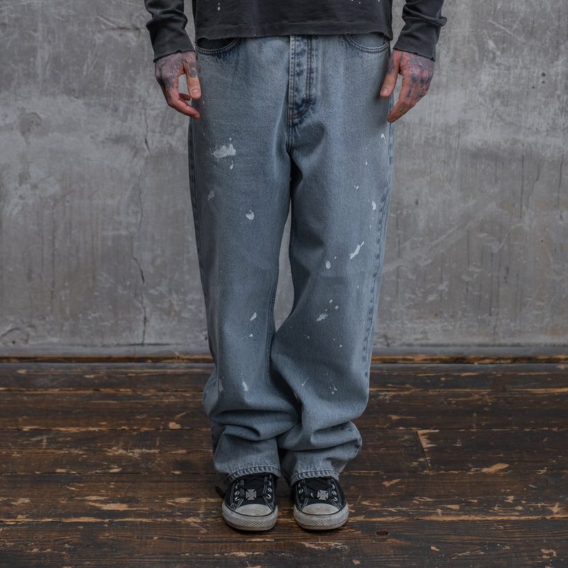 PAINT SPLATTER BAGGY JEANS - ASKYURSELF