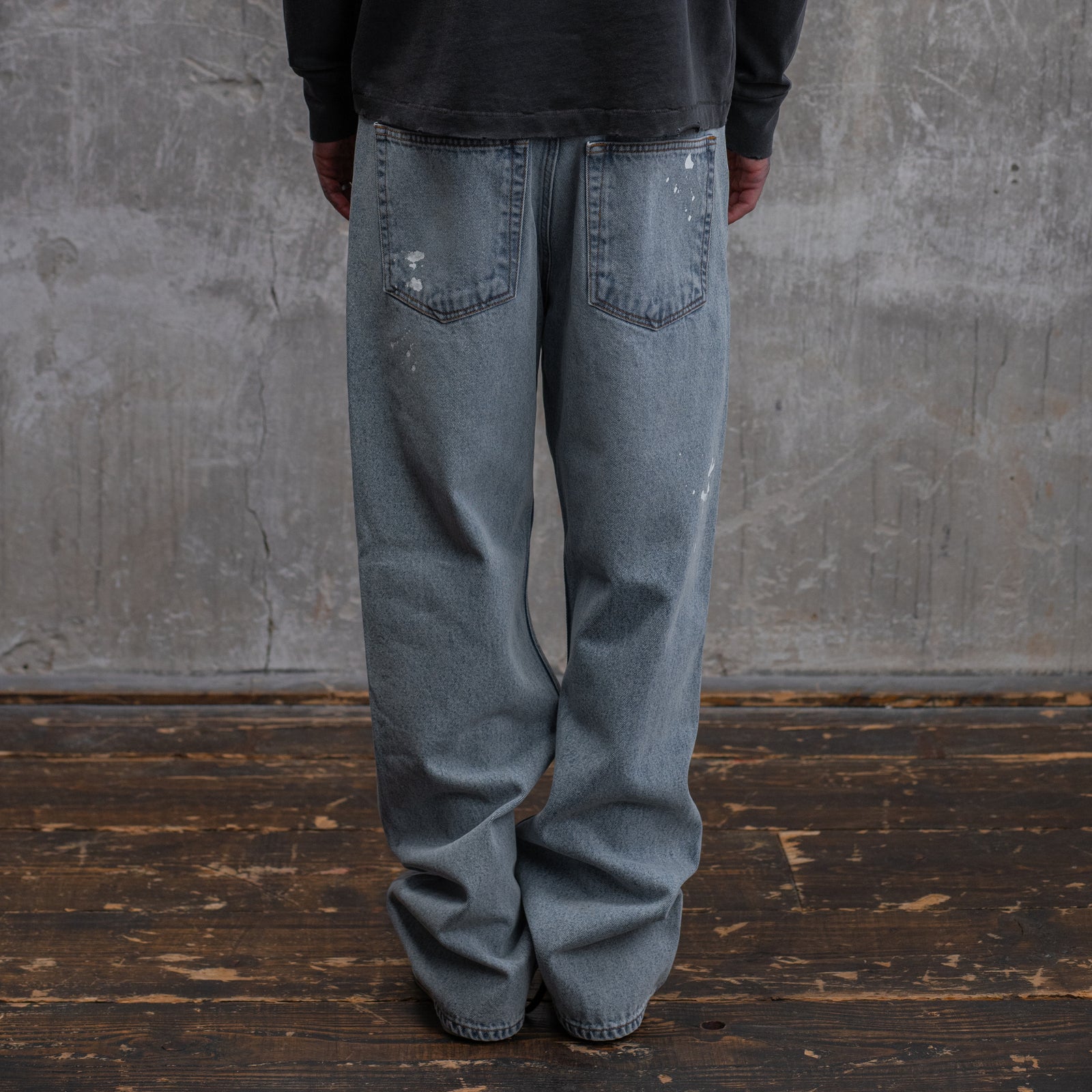PAINT SPLATTER BAGGY JEANS - ASKYURSELF