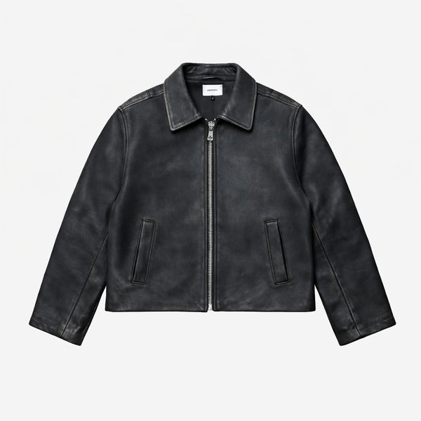 PHRASE RIDER LEATHER JACKET - ASKYURSELF