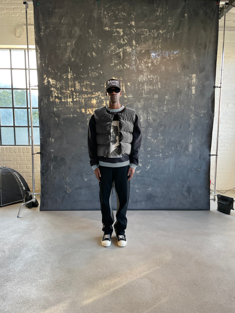 MILITARY CANVAS PUFFER VEST