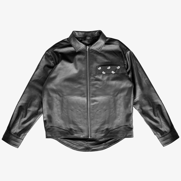 BANDANA NAPPA LEATHER SHIRT JACKET - ASKYURSELF