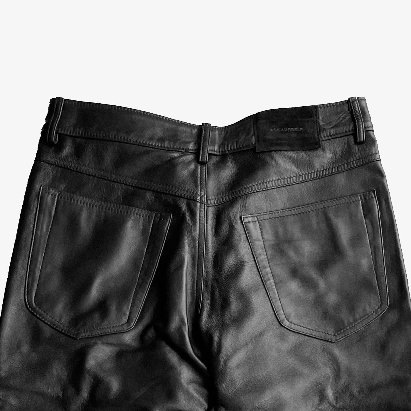 BANDANA POCKET NAPPA LEATHER PANTS - ASKYURSELF