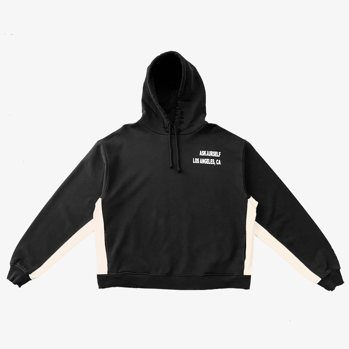 CONTRAST INSERT HOODIE - ASKYURSELF 