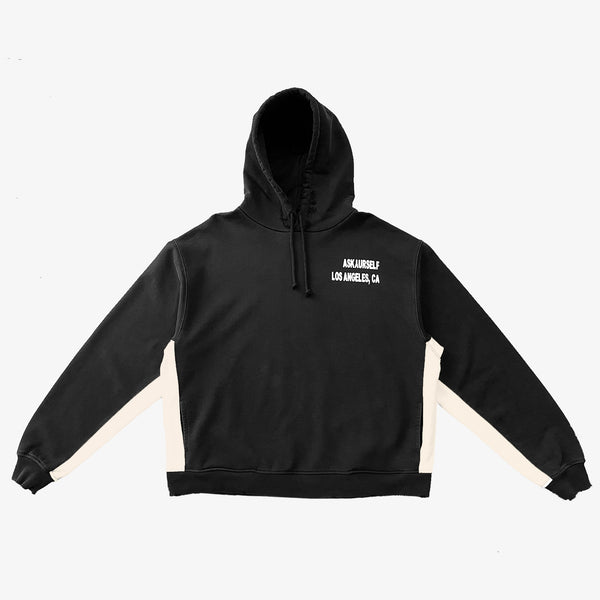 CONTRAST INSERT HOODIE