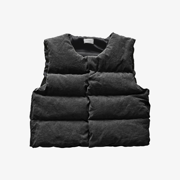 MILITARY CANVAS PUFFER VEST