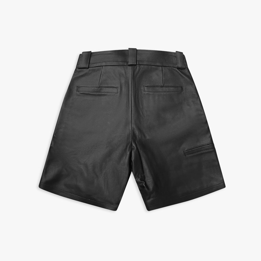 NAPPA LEATHER WORK SHORTS - ASKYURSELF